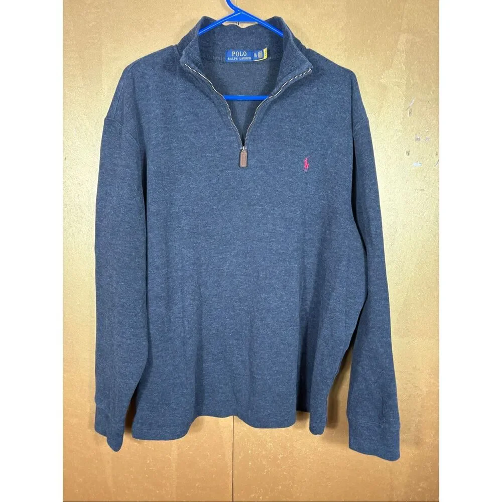 Polo Ralph Lauren mens quarter zip sweater size XL